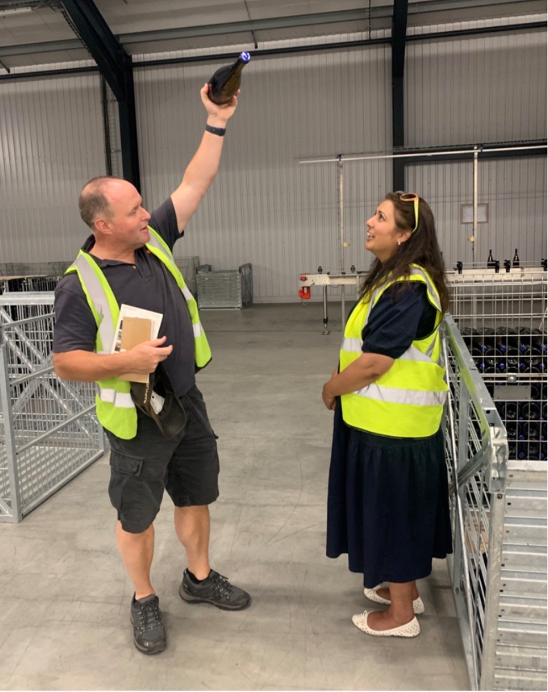 Image for MP visits vineyard to celebrate Sussex GI status